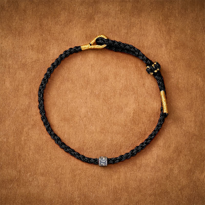 Buddha Stones Black Red String Yin Yang Protection Hand-Woven Minimalist Bracelet - image 12