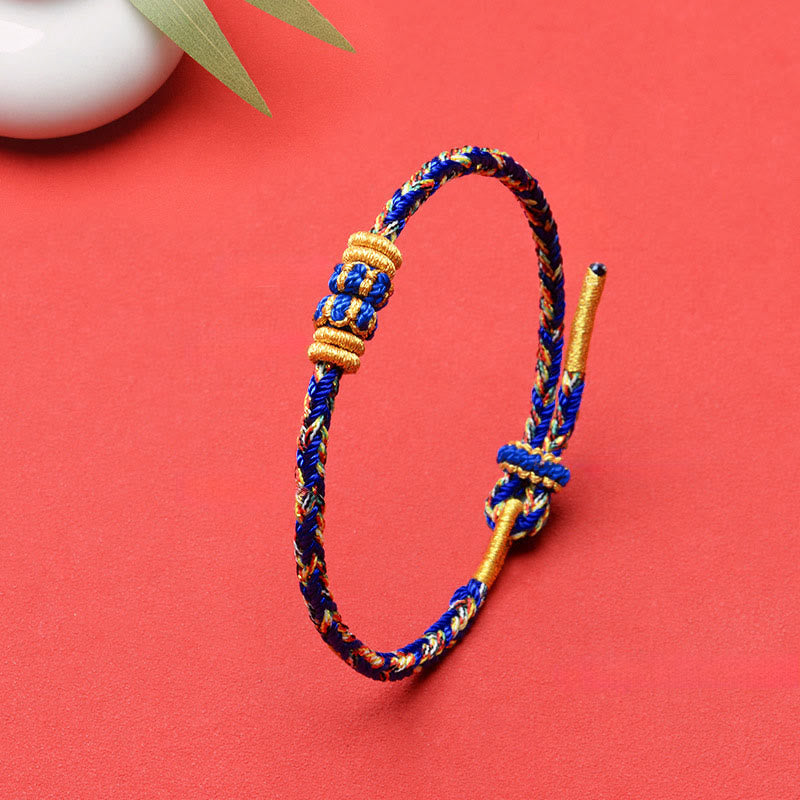 Buddha Stones Koi Fish Luck Hand-Woven String Bracelet - image 26