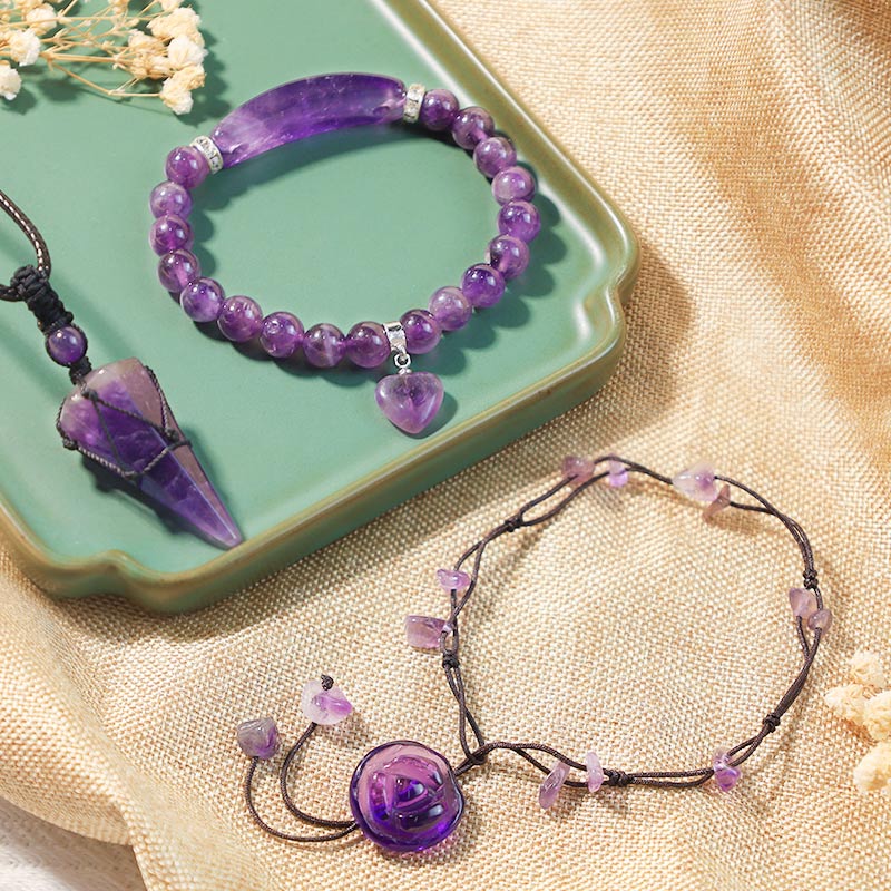 Buddha Stones Bring Serenity into Your Life Amethyst Bundle Halloween Special Bundle BS 1