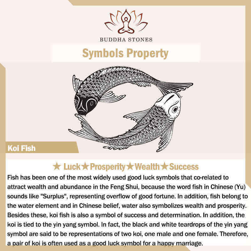 Buddha Stones Koi Fish Luck Hand-Woven String Bracelet - image 6