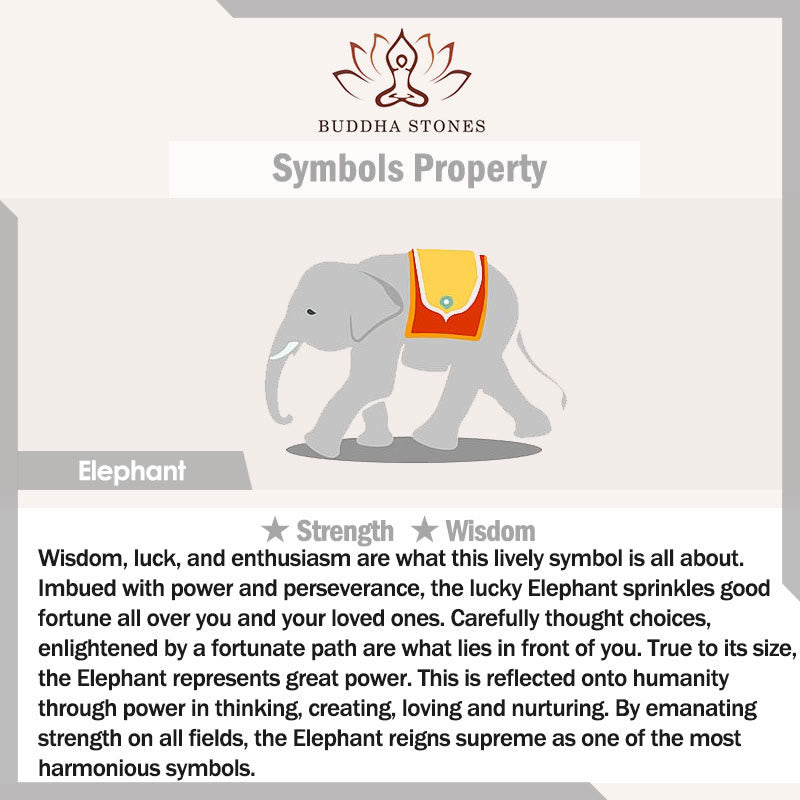 Buddha Stones "Hoping for Strength and Good Fortune" 2Pcs Mini Elephant Includes Gift Message Card - image 12